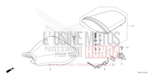 SIEGE CBR600R3R de 2024